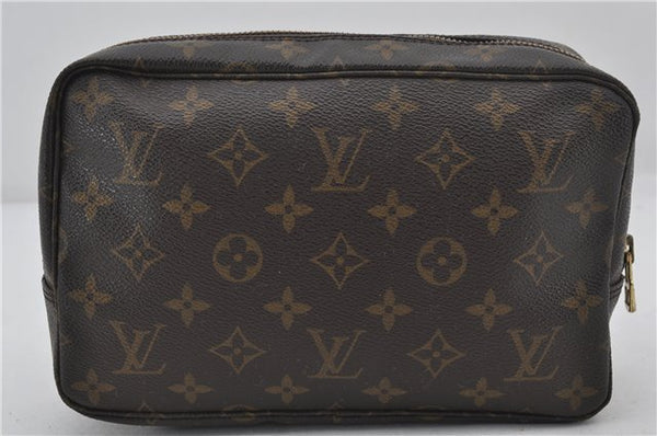 Auth Louis Vuitton Monogram Trousse Toilette 23 Clutch Hand Bag M47524 LV 9730E