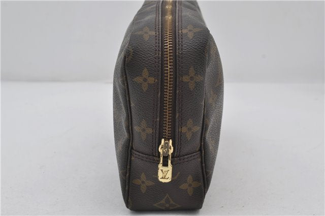 Auth Louis Vuitton Monogram Trousse Toilette 23 Clutch Hand Bag M47524 LV 9730E