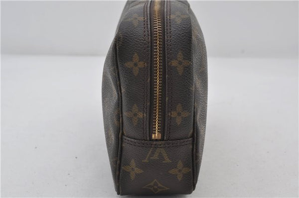 Auth Louis Vuitton Monogram Trousse Toilette 23 Clutch Hand Bag M47524 LV 9730E