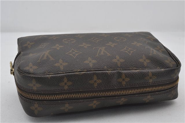 Auth Louis Vuitton Monogram Trousse Toilette 23 Clutch Hand Bag M47524 LV 9730E