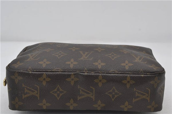 Auth Louis Vuitton Monogram Trousse Toilette 23 Clutch Hand Bag M47524 LV 9730E