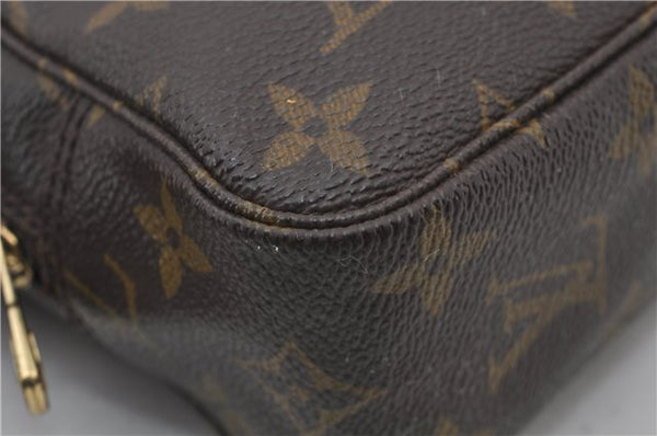 Auth Louis Vuitton Monogram Trousse Toilette 23 Clutch Hand Bag M47524 LV 9730E