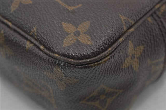 Auth Louis Vuitton Monogram Trousse Toilette 23 Clutch Hand Bag M47524 LV 9730E