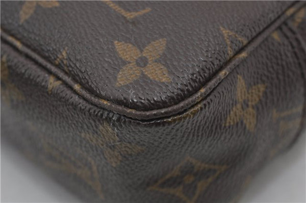 Auth Louis Vuitton Monogram Trousse Toilette 23 Clutch Hand Bag M47524 LV 9730E