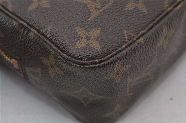 Auth Louis Vuitton Monogram Trousse Toilette 23 Clutch Hand Bag M47524 LV 9730E