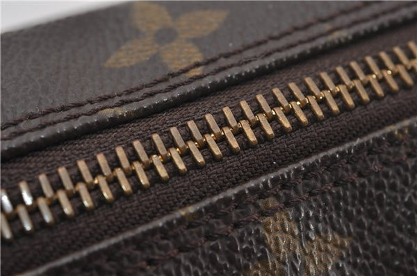Auth Louis Vuitton Monogram Trousse Toilette 23 Clutch Hand Bag M47524 LV 9730E