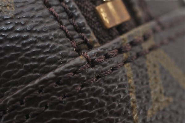 Auth Louis Vuitton Monogram Trousse Toilette 23 Clutch Hand Bag M47524 LV 9730E