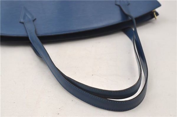 Auth Louis Vuitton Epi Saint Jacques Shopping Shoulder Bag Blue M52265 LV 9731D