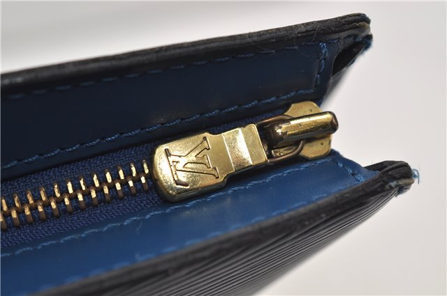 Auth Louis Vuitton Epi Saint Jacques Shopping Shoulder Bag Blue M52265 LV 9731D