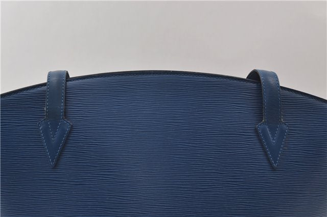 Auth Louis Vuitton Epi Saint Jacques Shopping Shoulder Bag Blue M52265 LV 9731D