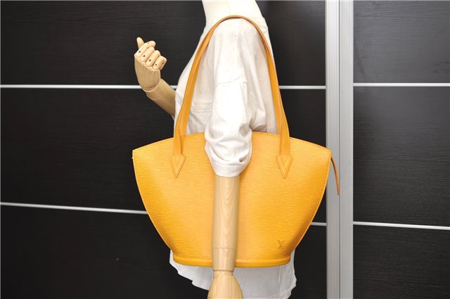 Auth Louis Vuitton Epi Saint Jacques Shopping Shoulder Bag M52269 Yellow 9735D