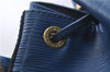 Authentic Louis Vuitton Epi Petit Noe Blue Shoulder Bag M44105 LV 9738C