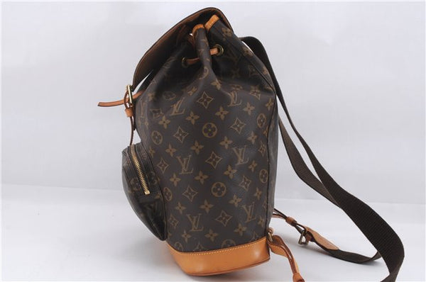 Authentic Louis Vuitton Monogram Montsouris GM Backpack M51135 LV 9739D