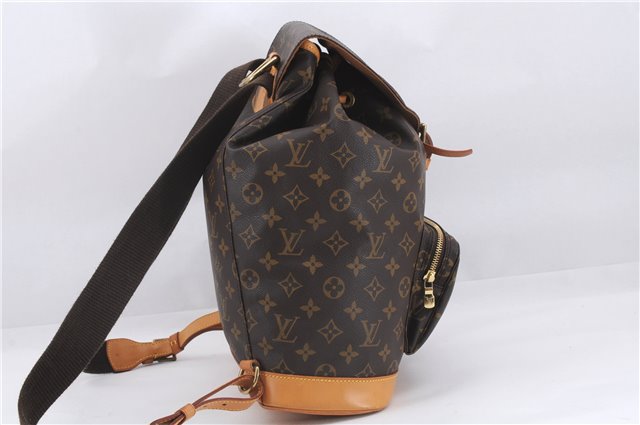 Authentic Louis Vuitton Monogram Montsouris GM Backpack M51135 LV 9739D