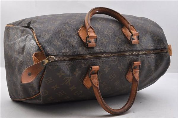 Authentic Louis Vuitton Monogram Speedy 35 Hand Bag M41524 LV 9741C