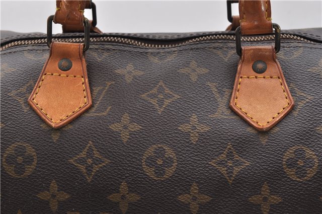 Authentic Louis Vuitton Monogram Speedy 35 Hand Bag M41524 LV 9741C