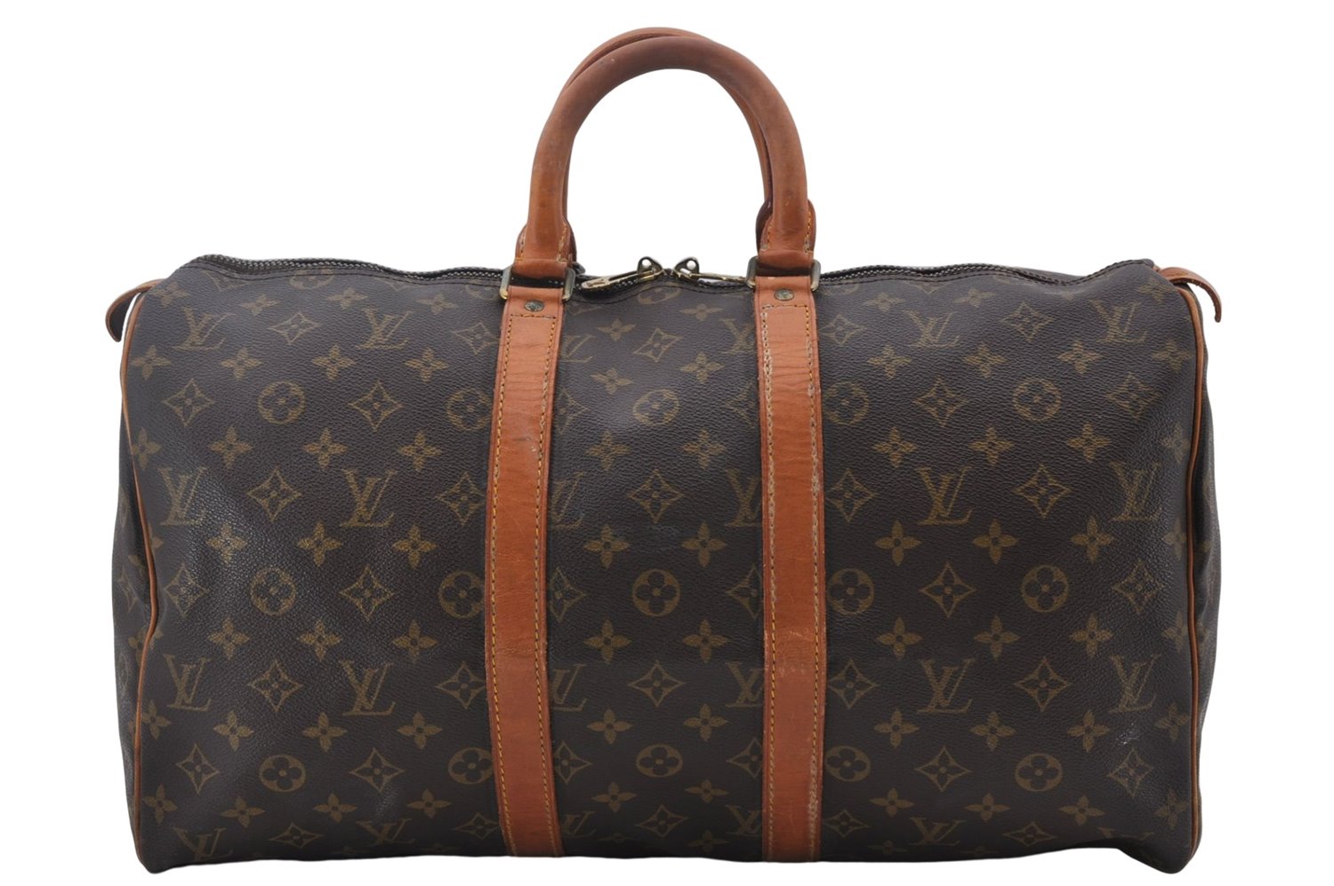 Authentic Louis Vuitton Monogram Keepall 45 Travel Boston Bag M41428 LV 9742D