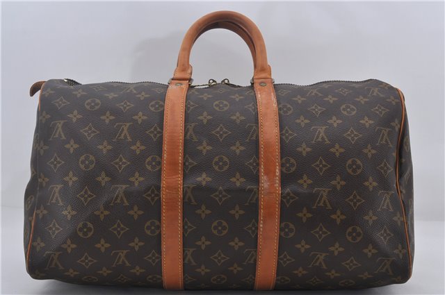 Authentic Louis Vuitton Monogram Keepall 45 Travel Boston Bag M41428 LV 9742D