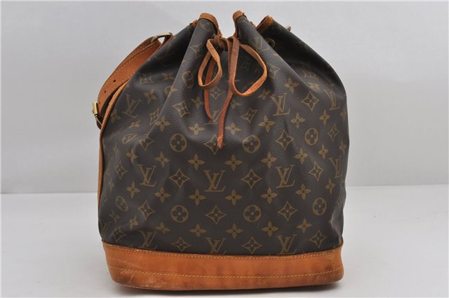 Authentic Louis Vuitton Monogram Noe Shoulder Drawstring Bag M42224 LV 9743E