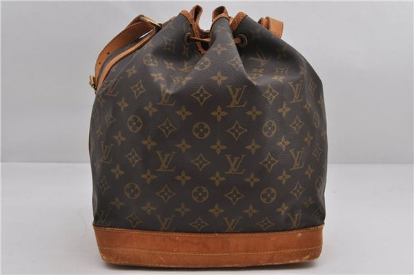 Authentic Louis Vuitton Monogram Noe Shoulder Drawstring Bag M42224 LV 9743E