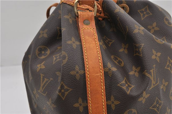 Authentic Louis Vuitton Monogram Noe Shoulder Drawstring Bag M42224 LV 9743E