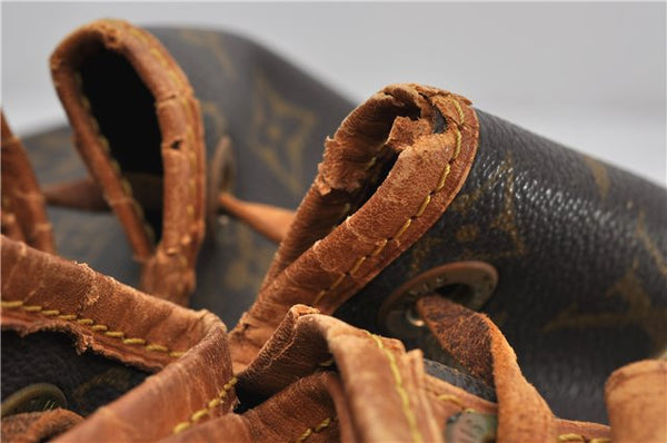 Authentic Louis Vuitton Monogram Noe Shoulder Drawstring Bag M42224 LV 9743E