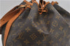 Authentic Louis Vuitton Monogram Noe Shoulder Drawstring Bag M42224 LV 9743E