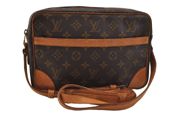 Auth Louis Vuitton Monogram Trocadero 27 Shoulder Cross Body Bag M51274 LV 9747D