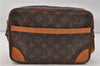 Auth Louis Vuitton Monogram Trocadero 27 Shoulder Cross Body Bag M51274 LV 9747D