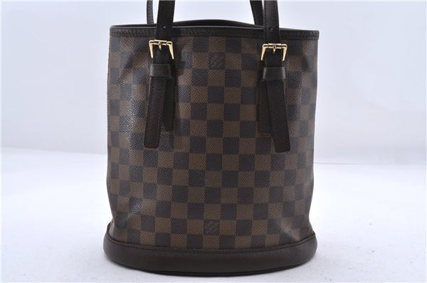 Authentic Louis Vuitton Damier Marais Bucket Shoulder Bag N42240 LV 9749C