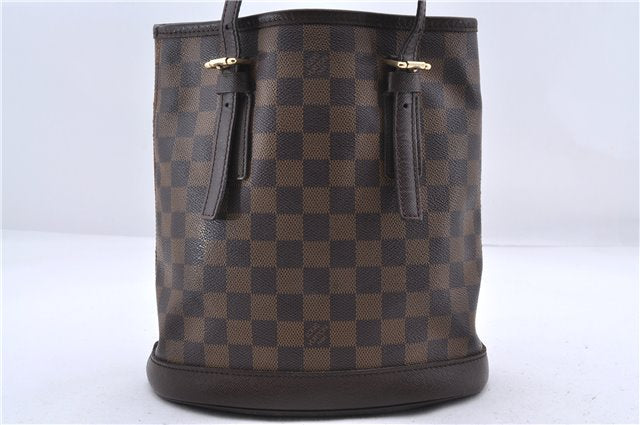 Authentic Louis Vuitton Damier Marais Bucket Shoulder Bag N42240 LV 9749C