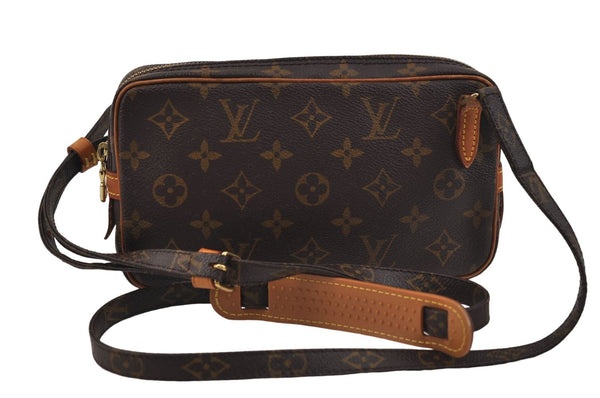 Auth Louis Vuitton Monogram Marly Bandouliere Shoulder Cross Bag M51828 LV 9749D