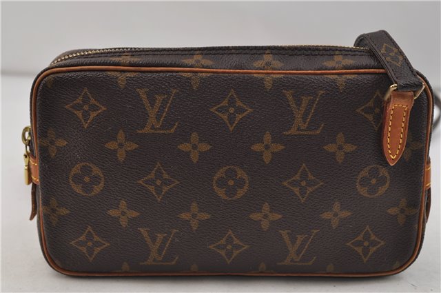Auth Louis Vuitton Monogram Marly Bandouliere Shoulder Cross Bag M51828 LV 9749D