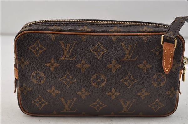 Auth Louis Vuitton Monogram Marly Bandouliere Shoulder Cross Bag M51828 LV 9749D