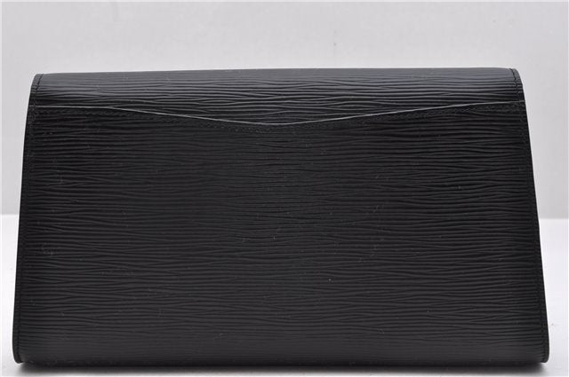 Authentic Louis Vuitton Epi Arts Deco Clutch Bag Black M52632 LV 9751C