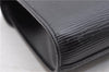 Authentic Louis Vuitton Epi Arts Deco Clutch Bag Black M52632 LV 9751C