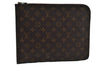 Authentic Louis Vuitton Monogram Poche Documents Document Case M53400 LV 9751D