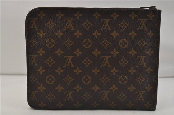 Authentic Louis Vuitton Monogram Poche Documents Document Case M53400 LV 9751D