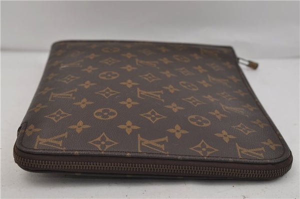 Authentic Louis Vuitton Monogram Poche Documents Document Case M53400 LV 9751D