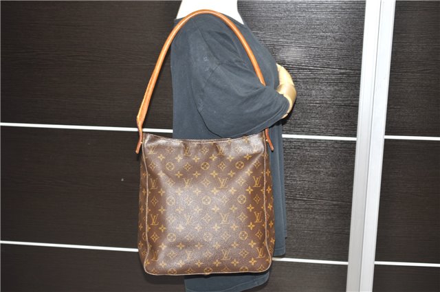 Authentic Louis Vuitton Monogram Looping GM Shoulder Bag M51145 LV 9756C