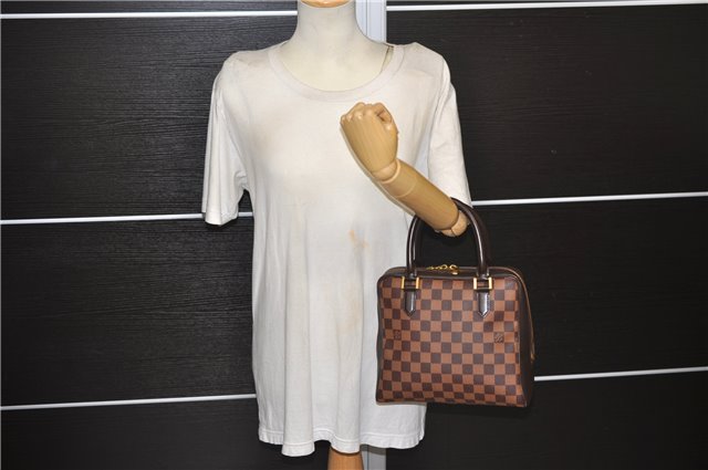 Authentic Louis Vuitton Damier Brera Hand Bag Purse N51150 LV 9756D