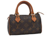 Authentic Louis Vuitton Monogram Mini Speedy Hand Bag M41534 LV 9757D