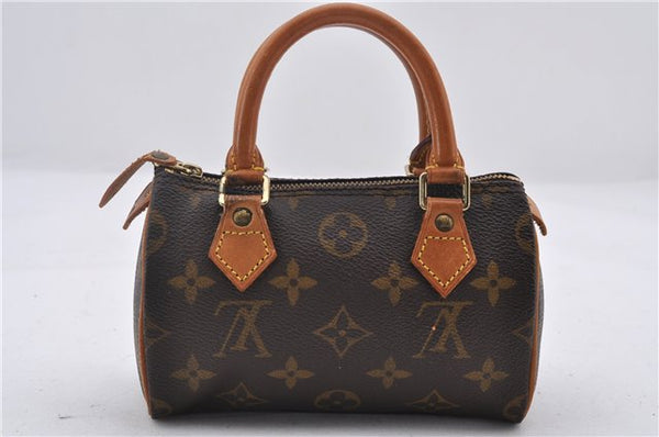 Authentic Louis Vuitton Monogram Mini Speedy Hand Bag M41534 LV 9757D