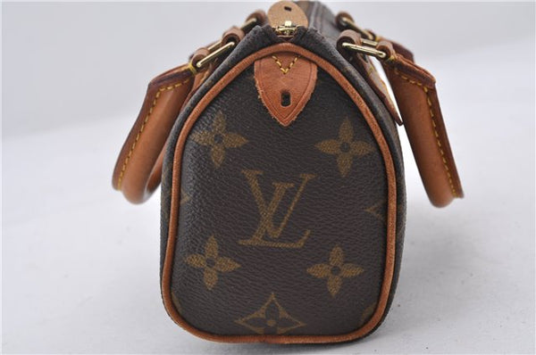 Authentic Louis Vuitton Monogram Mini Speedy Hand Bag M41534 LV 9757D