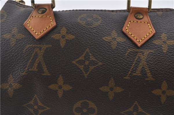 Authentic Louis Vuitton Monogram Mini Speedy Hand Bag M41534 LV 9757D