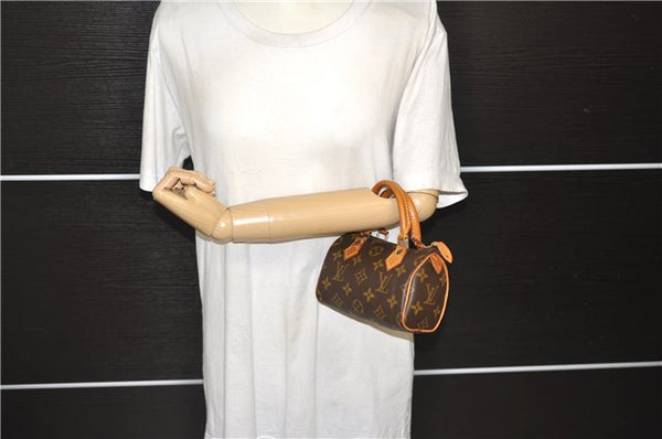 Authentic Louis Vuitton Monogram Mini Speedy Hand Bag M41534 LV 9757D