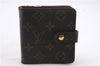 Authentic Louis Vuitton Monogram Compact Zip Bifold Wallet M61667 LV 9758C