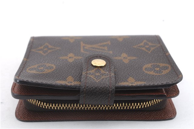 Authentic Louis Vuitton Monogram Compact Zip Bifold Wallet M61667 LV 9758C