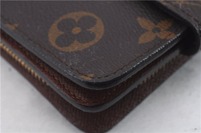 Authentic Louis Vuitton Monogram Compact Zip Bifold Wallet M61667 LV 9758C