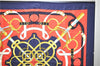 Authentic HERMES Carre 90 Scarf "Eperon d'or" Silk Navy 9762C